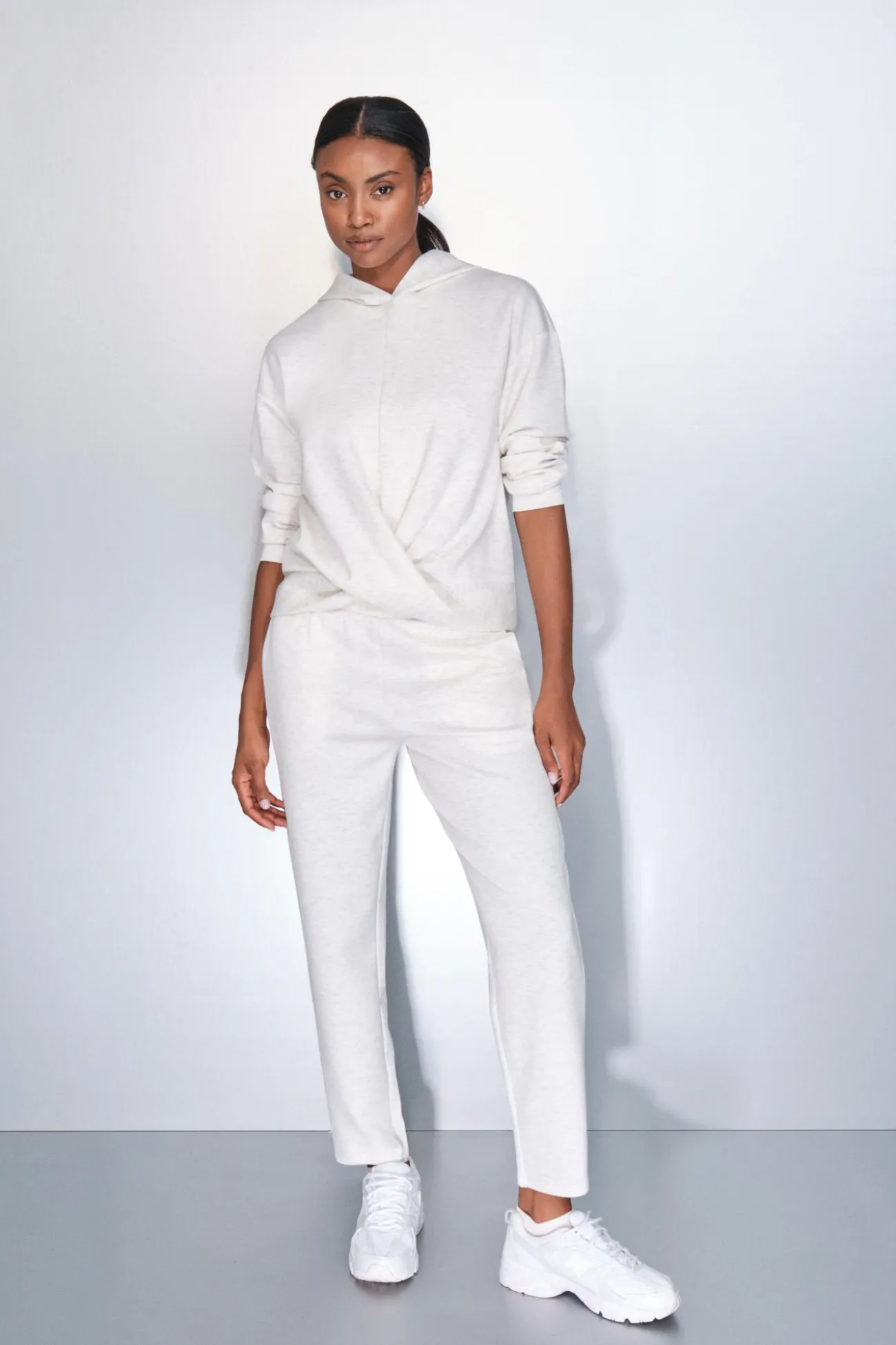 Pantalón jogger blanco