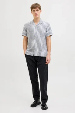 Pantalón jogger regular fit lino