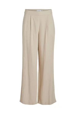 Pantal&oacute;n plisado de lino