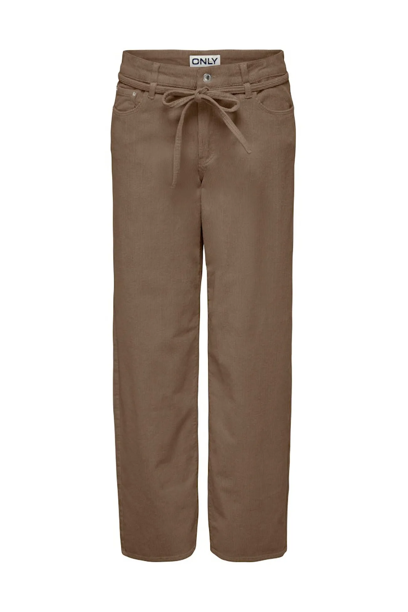 Pantalón recto con cinturón