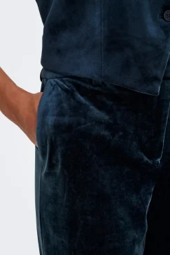 Pantal&oacute;n recto de terciopelo