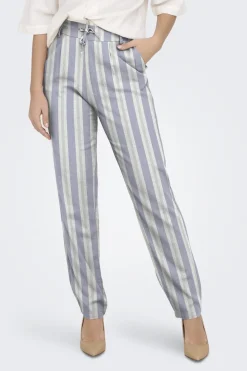 Pantalón regular fit de lino