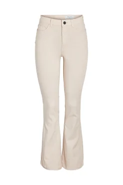 Pantal&oacute;n vaquero campana con cintura alta