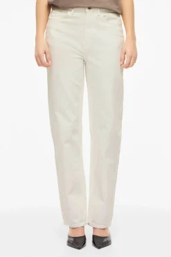 Pantal&oacute;n vaquero recto con cintura alta