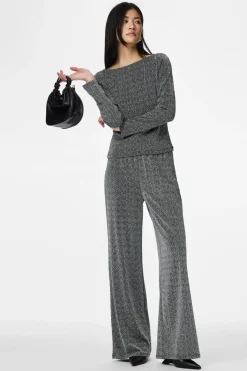 Pantal&oacute;n wide lurex