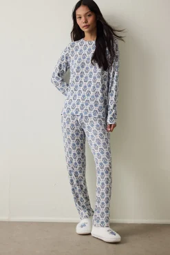 Pantalones de pijama con efecto t&eacute;rmico Floral Tea Time