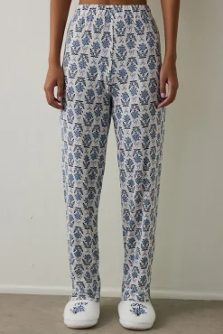 Pantalones de pijama con efecto t&eacute;rmico Floral Tea Time