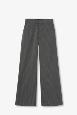 Pantalones Rectos a Rayas