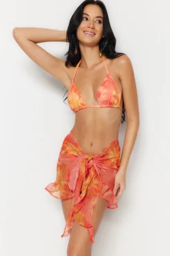 Pareo tie-dye volantes