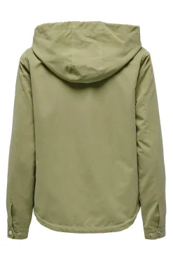 Parka corta con capucha