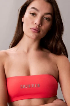 Parte de arriba de bikini estilo bandeau