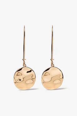 Pendientes de Gancho con Colgante Ondulado