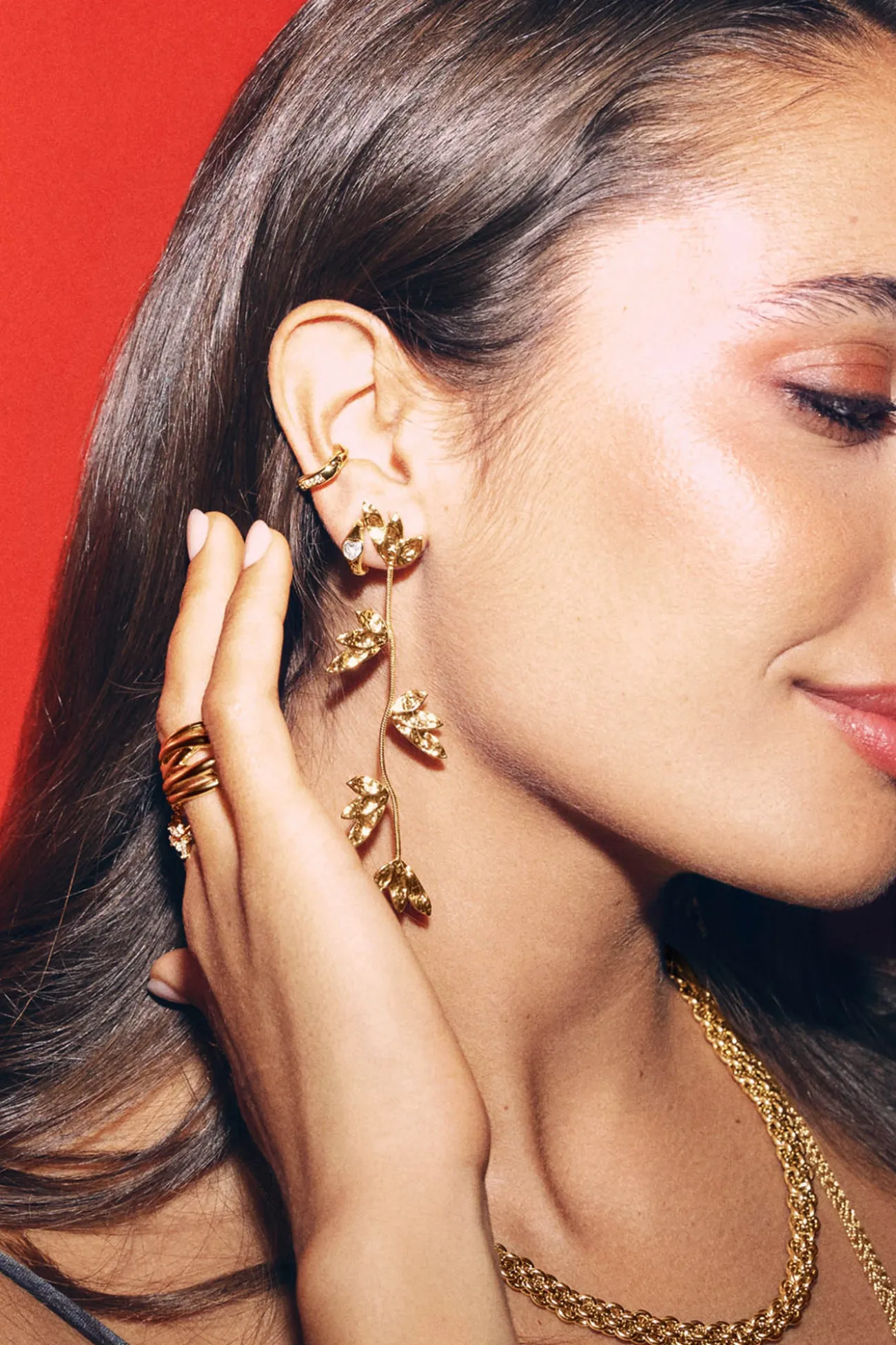 Pendientes Florenda Acero Baño Oro