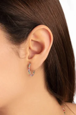 Pendientes Gleam Colors Plata