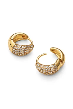 Pendientes Gota Scarlett Ba&ntilde;o Oro