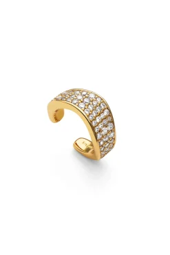 Pendiente Suelto Ear Cuff Scarlett Ba&ntilde;o Oro