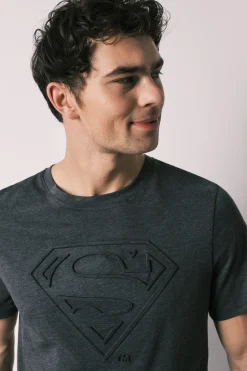 Pijama corto hombre algod&oacute;n Superman
