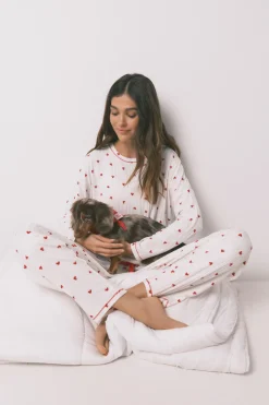 Pijama largo estampado Mickey Cherry