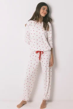 Pijama largo estampado Mickey Cherry