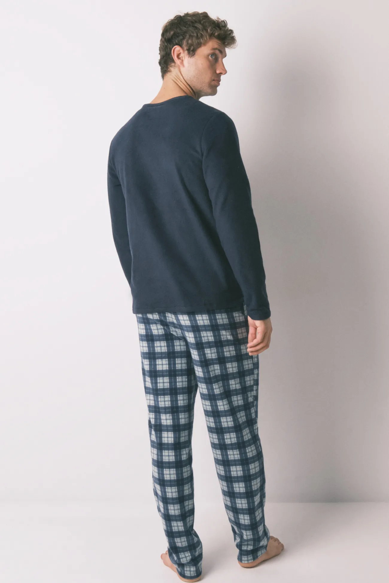 Pijama largo hombre polar azul Muppets