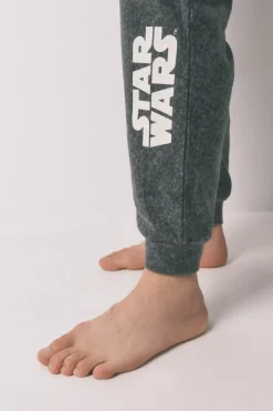 Pijama largo hombre polar gris Star Wars