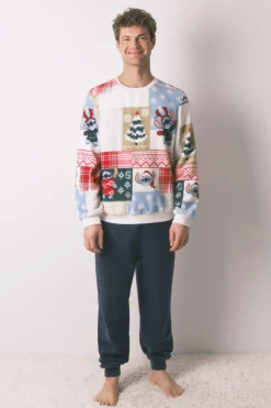 Pijama masculino Stitch tejido polar