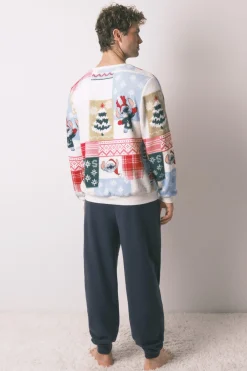 Pijama masculino Stitch tejido polar