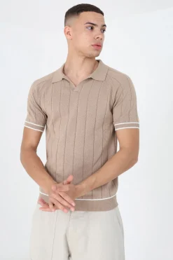 Polo de punto con manga corta