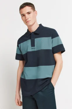 Polo piqu&eacute; bloques color regular fit