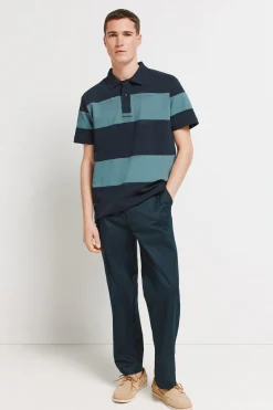 Polo piqu&eacute; bloques color regular fit