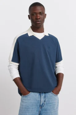 Polo piqué deportivo contraste regular fit
