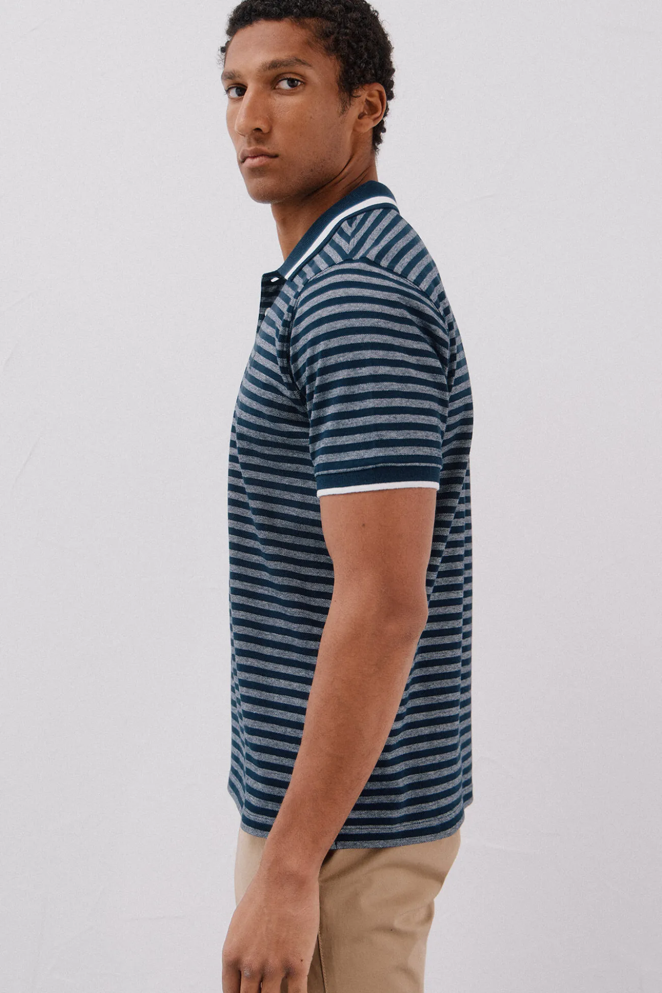 Polo rayas oxford