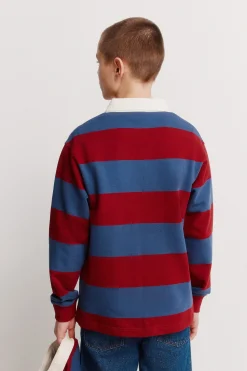 Polo rayas rugby ni&ntilde;o