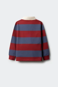 Polo rayas rugby ni&ntilde;o