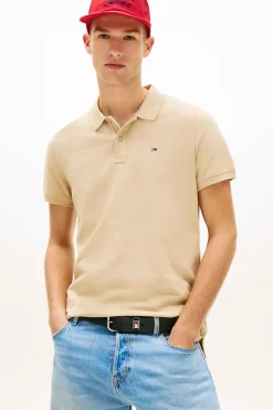 Polo slim manga corta