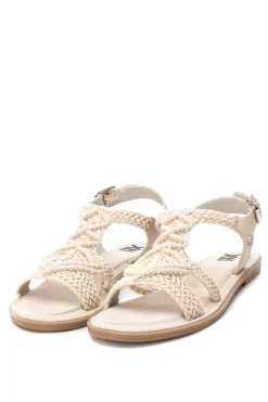 Sandalia estilo macram&eacute;