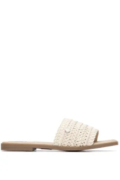 Sandalia plana macramé