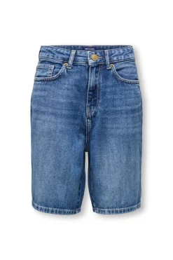 Short denim de corte holgado