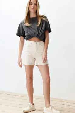 Shorts vaqueros rectos
