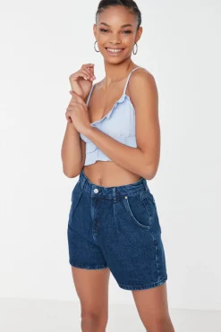 Shorts vaqueros rectos