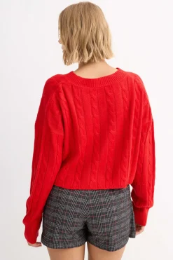 Skort Jacquard Botones