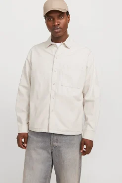 Sobrecamisa de sarga corte ancho