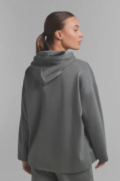Sudadera capucha suave kaki