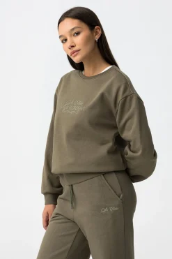Sudadera con Bordado Frontal