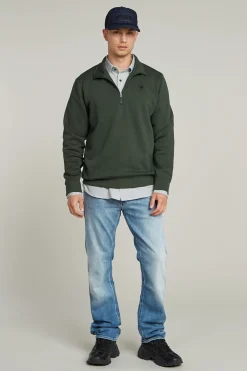 Sudadera con cierre de cremallera en el cuello