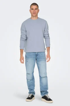 Sudadera cuello redondo