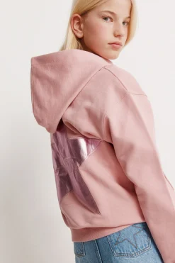 Sudadera estrella foil ni&ntilde;a