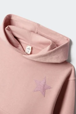 Sudadera estrella foil ni&ntilde;a