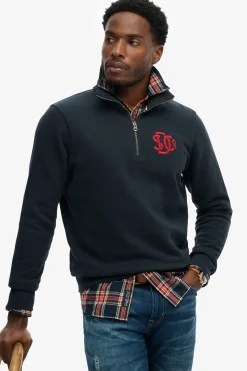 Sudadera media cremallera neon