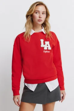 Sudadera "L.A" roja